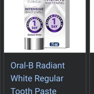 Oral B Intensive 1 Day Whitening Toothpaste – 3 Tubes - Image 3