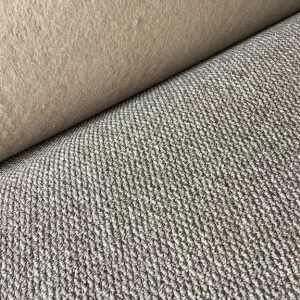 8m x 4m Wheat Beige Natural Weave Loop Pile Carpet Roll End - Image 2