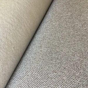 8m x 4m Wheat Beige Natural Weave Loop Pile Carpet Roll End - Image 3
