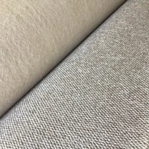 8m x 4m Wheat Beige Natural Weave Loop Pile Carpet Roll End - Image 4