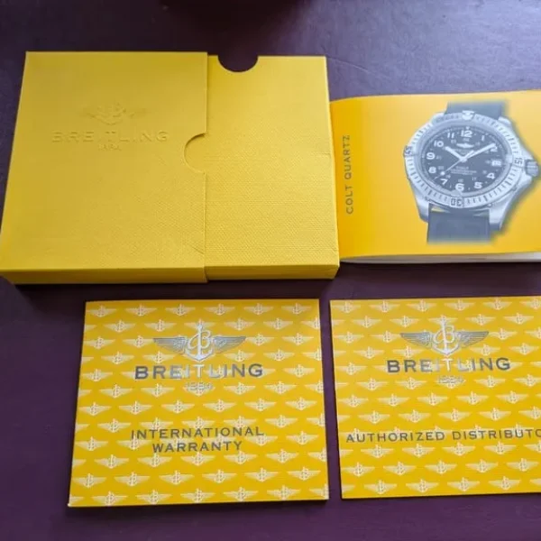 Breitling 1884 watch box and original papers