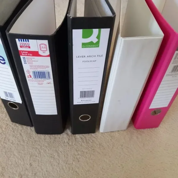 5 lever arch ringbinders