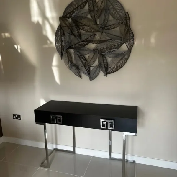 Side table and wall art