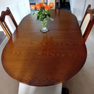 Dining table and chairs