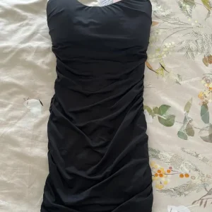 Women’s black oh polly ruched bandeau mini dress - Image 3
