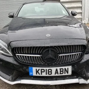 2018 Mercedes C-Class C200 AMG 1.6 TDi with front-end damage – auto, sat-nav, climate control - Image 3