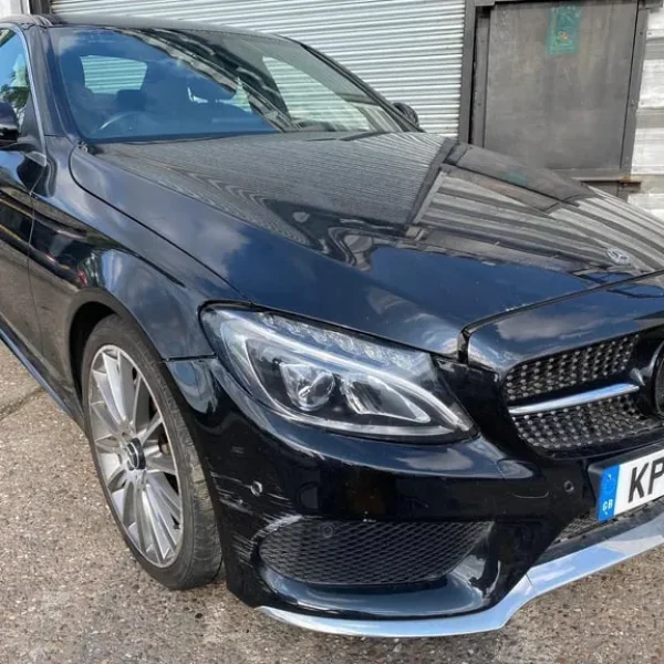 2018 Mercedes C-Class C200 AMG 1.6 TDi with front-end damage – auto, sat-nav, climate control