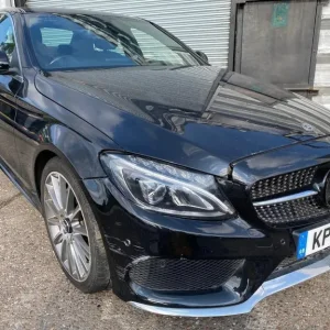 2018 Mercedes C-Class C200 AMG 1.6 TDi with front-end damage – auto, sat-nav, climate control
