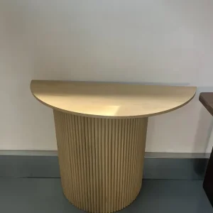 Vaunt Design Baldr Console Table – Semi-Circle with Ribbed Details - Image 2