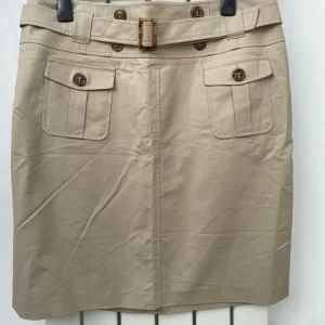 Stone Belted Midi Skirt
