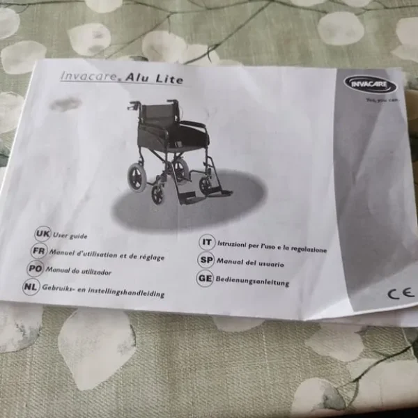 Invacare Alu Lite Folding Wheelchair