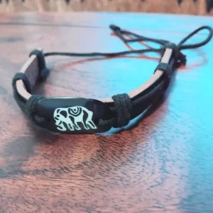 Men’s Bracelet Set – Leather & Rope – Adjustable - Image 2