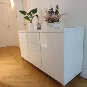 White gloss sideboard