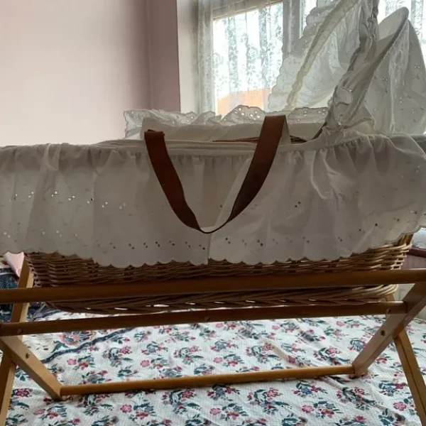 Wicker Baby Crib