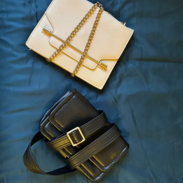 2 Handbags – Zara Black & French Collection White