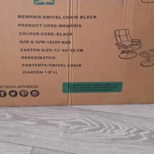 Chair with footstool