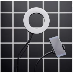 LED Ring Light with Stand and Phone Holder - Image 5