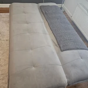 Grey sofa bed with click clack mechanism - Image 3