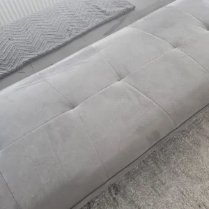 Grey sofa bed with click clack mechanism - Image 5