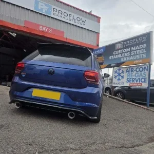 VW Golf GTi Custom Exhaust Back Box Delete with TX026 Tailpipes - Image 2