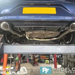 VW Golf GTi Custom Exhaust Back Box Delete with TX026 Tailpipes - Image 4