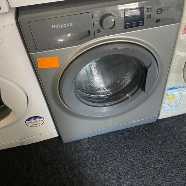 silver hotpoint washing machine like new
