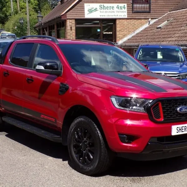 2023 Ford Ranger Stormtrak Double Cab with Electric Roller Shutter and Lucid Red Interior