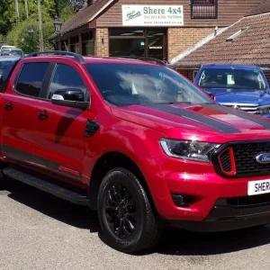 2023 Ford Ranger Stormtrak Double Cab with Electric Roller Shutter and Lucid Red Interior