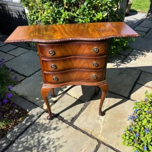 Drop leaf 3 drawer side table - Image 2