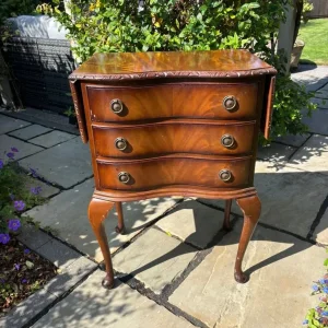 Drop leaf 3 drawer side table