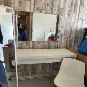 Makeup table, chair, standing mirror & LED lights