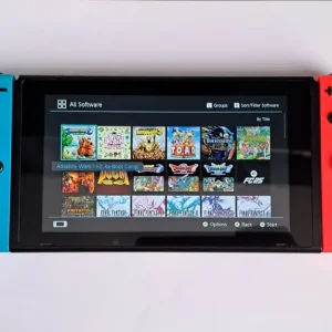 Nintendo SWITCH + 75 GAMES & Accessories - RED/BLUE - Image 3