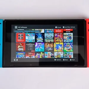 Nintendo SWITCH + 75 GAMES & Accessories - RED/BLUE - Image 6