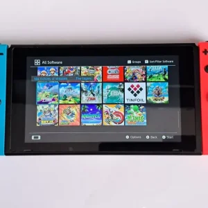 Nintendo SWITCH + 75 GAMES & Accessories - RED/BLUE - Image 8