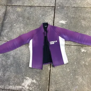 Circle One 3mm long john & jacket wetsuit – Size L Retro Purple fancy dress - Image 5