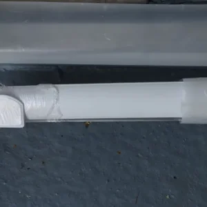 2 x 5m white PVC capped glazing bars (snap down bars) - Image 2