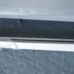 2 x 5m white PVC capped glazing bars (snap down bars) - Image 3