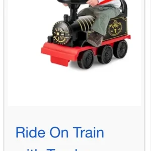 Electric ride on train with track - Image 2