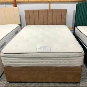 Small Double Divan Bed with Mattress – Ready to Use