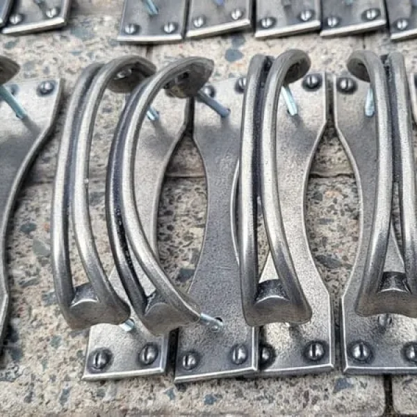 25nr solid metal pewter cupboard door handles with screws