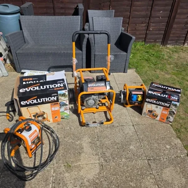 Petrol Engine Generator & High Pressure Washer