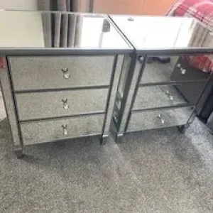 2 Bedroom Side Cabinets with 2 Sets of Drawers - Image 2