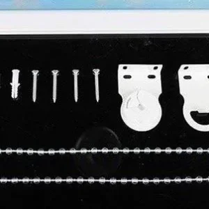 Blue Floral Patterned Blackout Window Roller Shades 120W x 80H - Image 3
