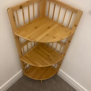 Wooden Corner Shelves / Shelving Unit - Image 2