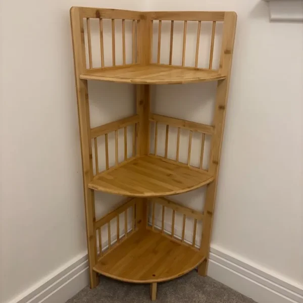 Wooden Corner Shelves / Shelving Unit