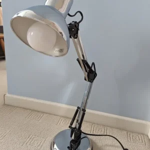 Smoked Chrome Anglepoise Desk Lamp - Pivot Springs - Multi-Adjust