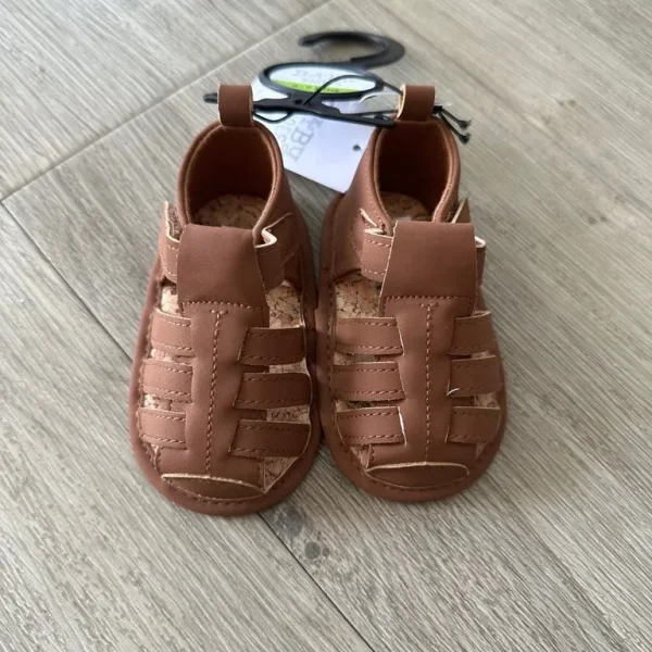 Baby Brown Summer Shoes Matalan 6-9 Months
