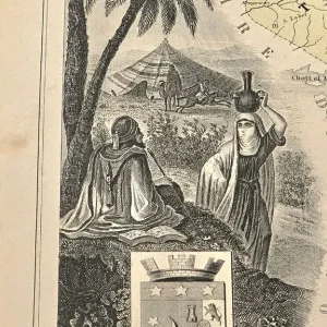 Victorian Engraved Map of Oran, Algeria – 1800s Atlas - Image 3