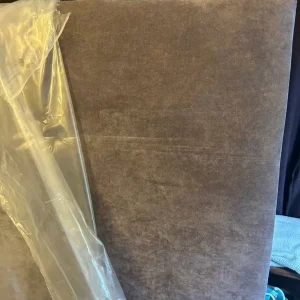 Mauve velveteen double padded headboard - Image 2