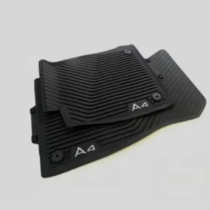 Audi A4 rubber mats, boot liner, and cargo net